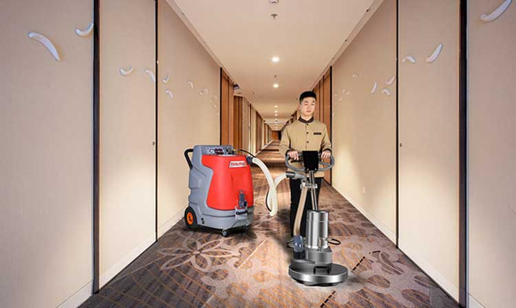 深圳大型會議室用的什么多功能一體深度清潔地毯清洗機？